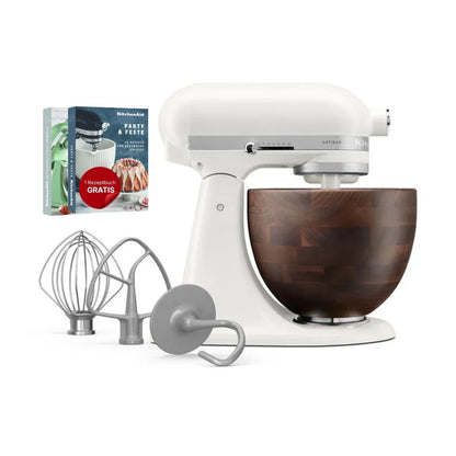 KitchenAid 4,7 L 5KSM156WBEPL Artisan Küchenmaschine mit Walnussschüssel