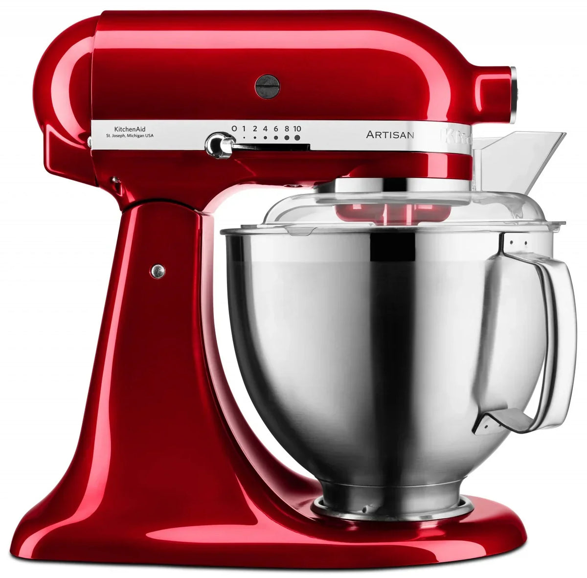 KitchenAid 4,8 L 5KSM185 Artisan Küchenmaschine Meatlover Metallfleischwolf 5KSMMGA Gr. 8 und Spritzgebäckvorsatz