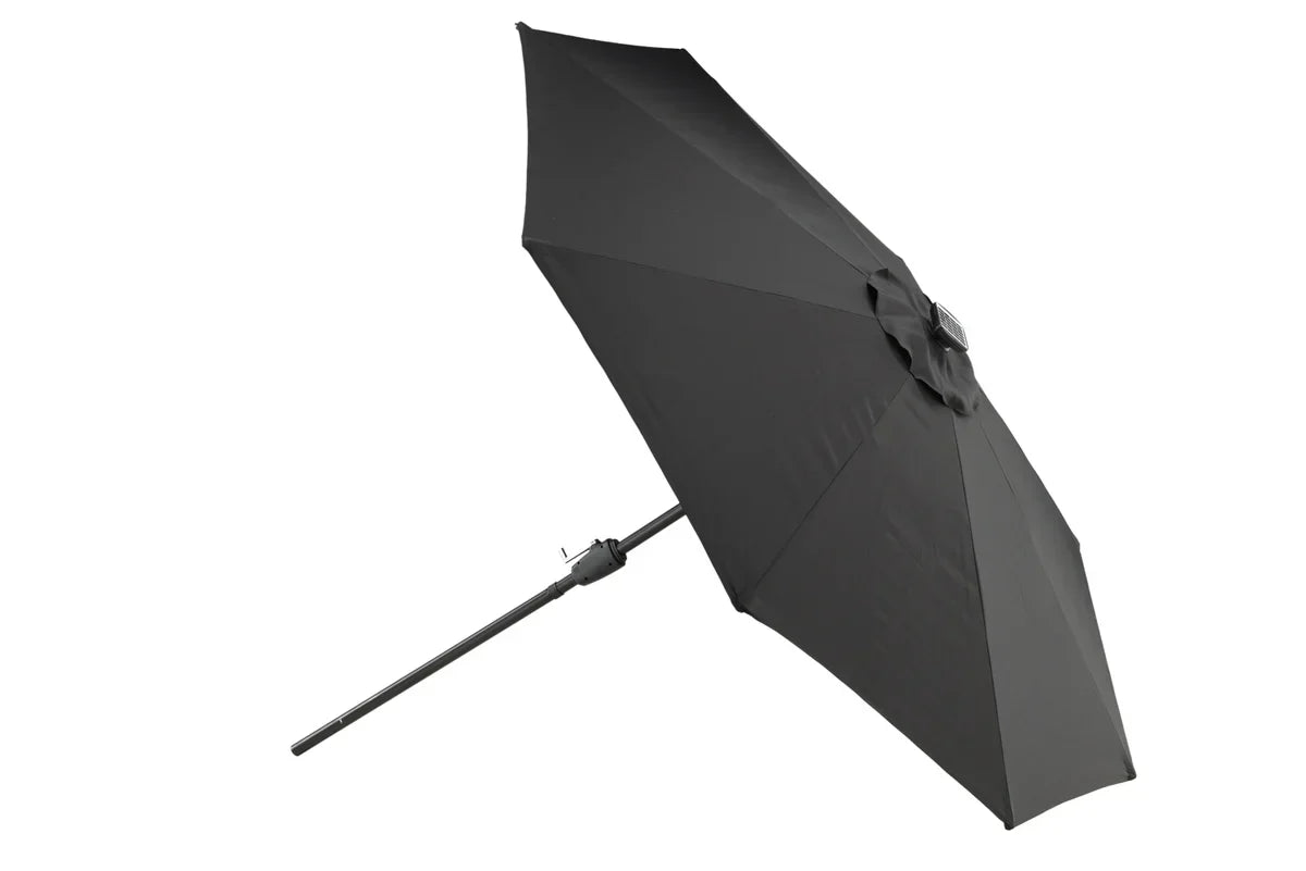 Sonnenschirm Lightning – Ø270 cm in wahlweise Schwarz oder Grau